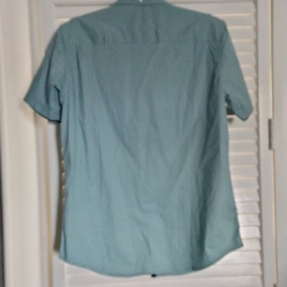 Paper Denim and cloth blue shirt with shoulder tabs size large - Picture 2 of 5